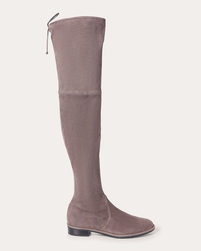 Stuart Weitzman Women's Lowland Stretch-suede Over-the-knee Boot In Tan