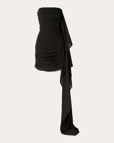 Shop Semsem Women's Strapless Ruched Mini Dress In Black