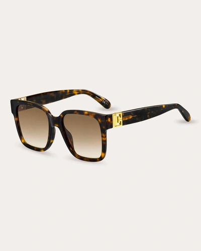 Shop Givenchy Women's Havana Square Sunglasses In Brown