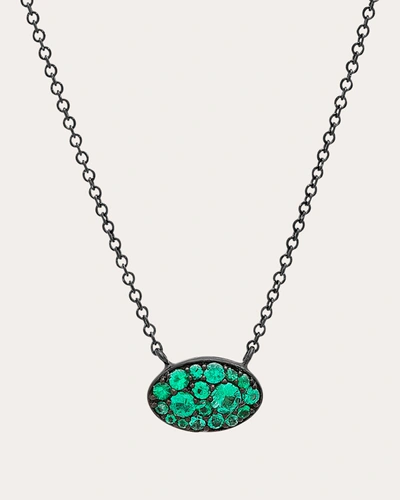 Shop Colette Jewelry Women's Les Petit Cluster Necklace In Green