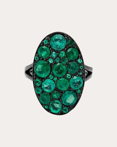 Shop Colette Jewelry Women's Guillaume Cluster Ring In Green