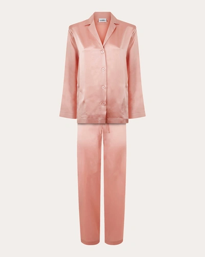 Shop La Perla Women's Long Silk Pajama Set In Pink