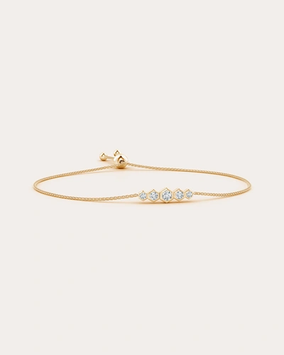 Shop Natori Women's Hexagonal Diamond Journey Bracelet In Gold