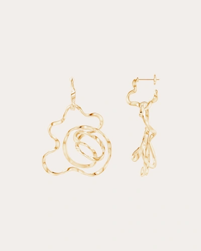 Shop Natori Women's Sakura Hoop Earrings In Gold