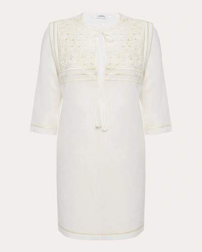 Shop La Perla Women's Love Journey Mini Dress In White