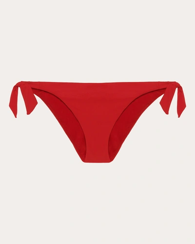 Shop La Perla Women's Iconic Side-tie Bikini Briefs In Red
