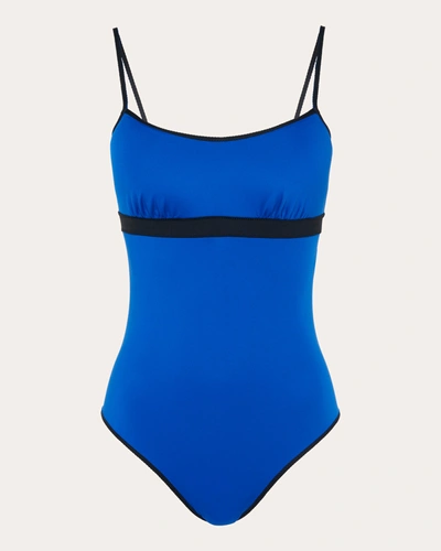 Shop La Perla Women's Active Beach Color Block One Piece In Blue