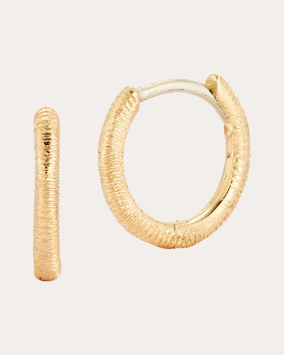 Shop Renna Women's Small Florentine Hoop Earrings In Gold