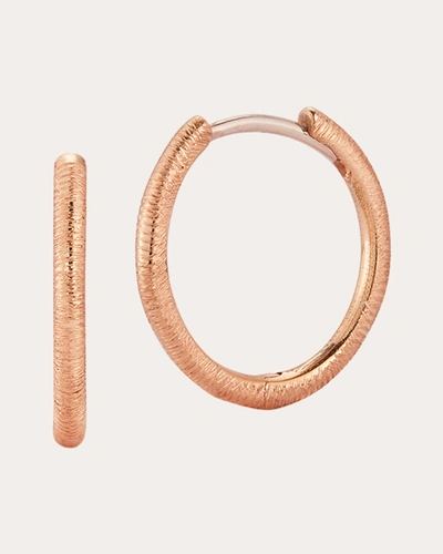 Shop Renna Women's Medium Florentine Hoop Earrings In Gold