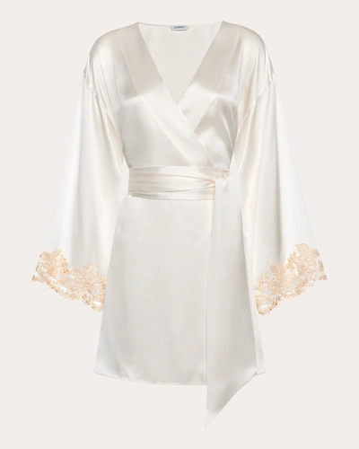 Shop La Perla Women's Maison Short Robe In White