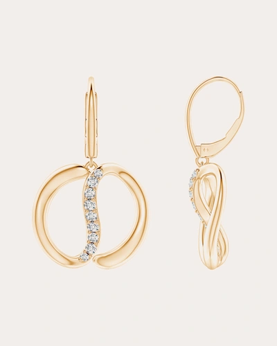 Natori Women's Shangri-la 14k Yellow Gold & Diamond Yin-yang Drop Earrings In Gold