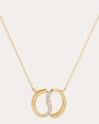 Shop Natori Women's Yin-yang Diamond Shangri-la Necklace In Gold