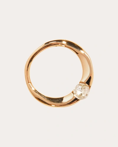 Shop Pamela Love Women's Single Floating Diamond Clicker Earring In Gold