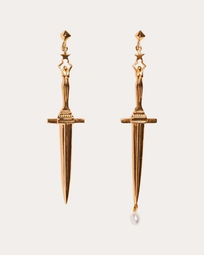 Shop Pamela Love Women's Dagger Earrings In Gold