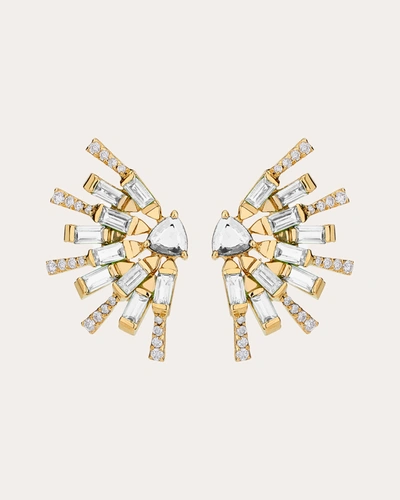 Shop Carol Kauffmann Women's Sunshine Mini Earrings In White