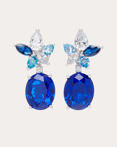 Shop Anabela Chan Women's Blue Lily Earrings