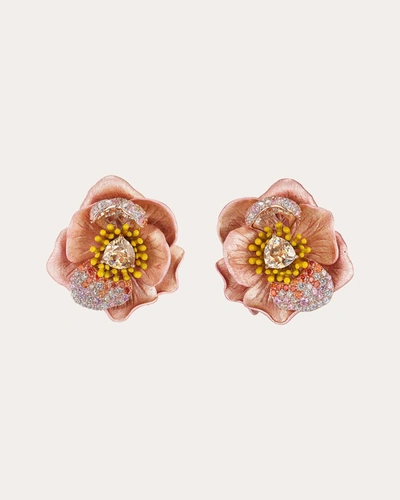 Shop Anabela Chan Women's Blush Bloom Earrings In Pink