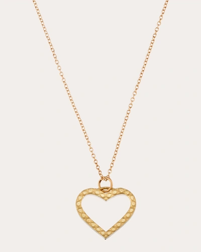 Shop Elizabeth Moore Women's Infinity Open Heart Necklace In Gold