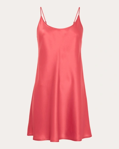 Shop La Perla Women's Short Silk Nightgown In Pink