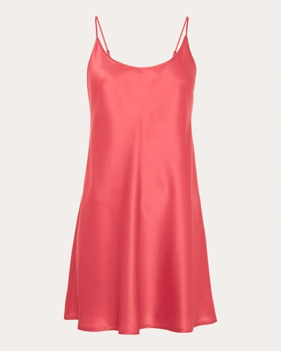 La Perla Women's Silk-satin Chemise In Pink