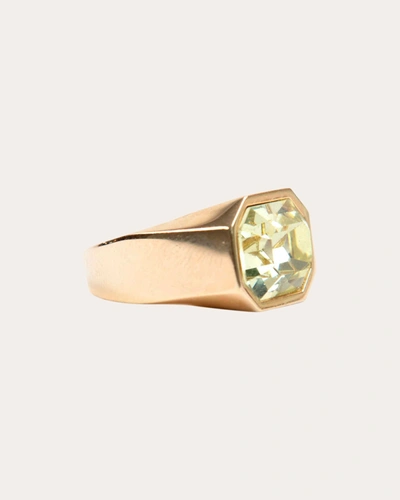 Shop Short & Suite Women's Chunky Gem Ring In Yellow