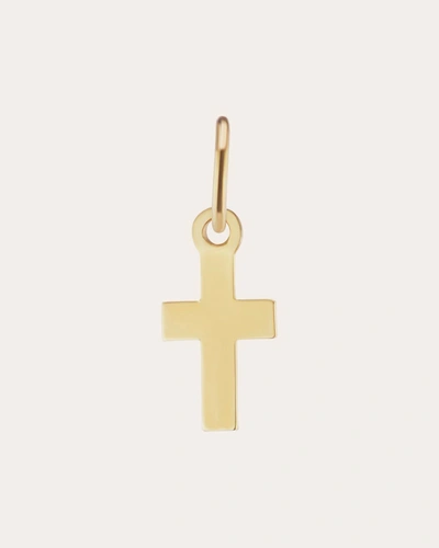 Shop The Gild Women's Petite Cross Charm In Gold