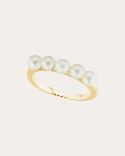 Shop The Gild Women's Multi Pearl Ring In Gold