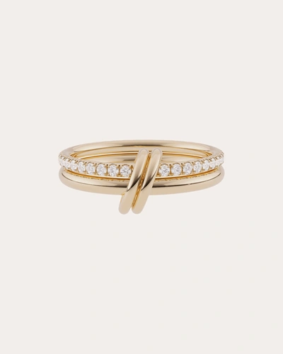 Spinelli Kilcollin Women's Ceres Deux 18k Yellow Gold & Diamond 2-link Ring In Gold