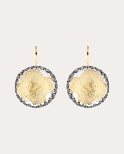 Shop Larkspur & Hawk Women's Sancerre Foil Olivia Button Earrings In Neutrals