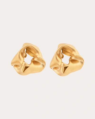 Shop Completedworks Women's Notsobig Scrunch Earrings In Gold