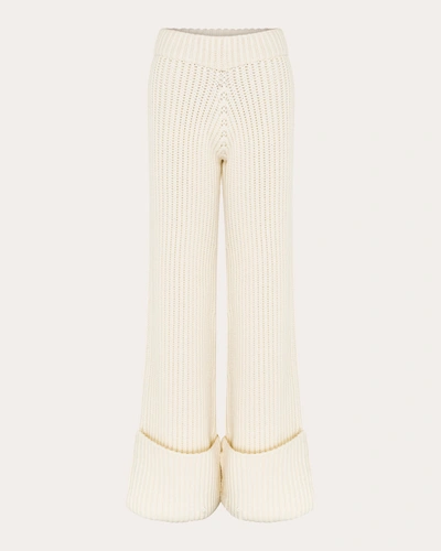 Shop Studio Amelia Women's Enigma Chunky Rib Pants In White