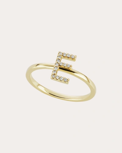 Shop The Gild Women's Diamond Initial Ring In Gold