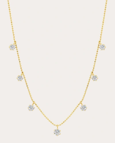 Shop Graziela Gems Women's 18k Gold Medium Floating Diamond Station Necklace
