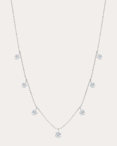 Graziela Gems Women's Floating Medium 18k Gold Diamond Necklace In Silver