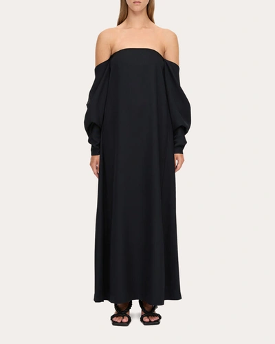 Shop By Malene Birger Women's Marelle Off-shoulder Maxi Dress In Black