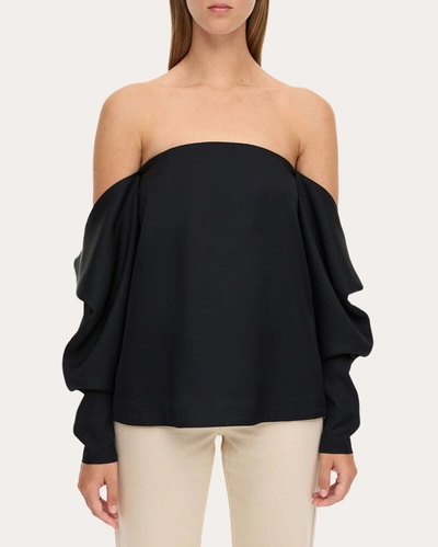 Shop By Malene Birger Women's Marela Off-shoulder Blouse In Black
