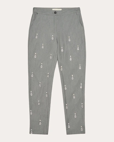 Shop Hellessy Women's Elliot Embellished Pants In Grey