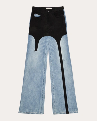 Shop Hellessy Women's Jasper Garter Jeans In Lili Wash/black