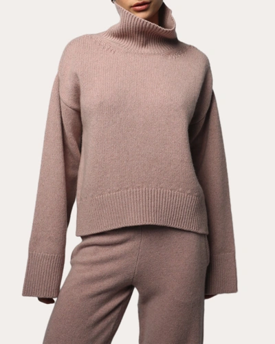Shop Santicler Women's Cio Drop-shoulder Cashmere Pullover In Pink