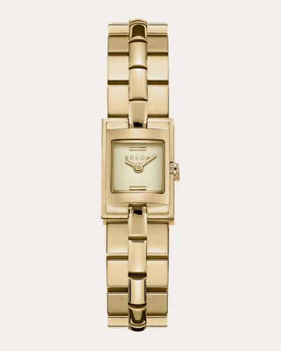 Shop Breda Women's Champagne & 18k Gold-plated Relic Bracelet Watch