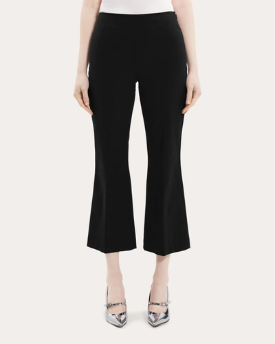 Shop Theory Women's Creased Crop Kick Pants In Black