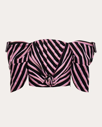 Shop Hellessy Women's Maggie Pleated Bustier Top In Pink