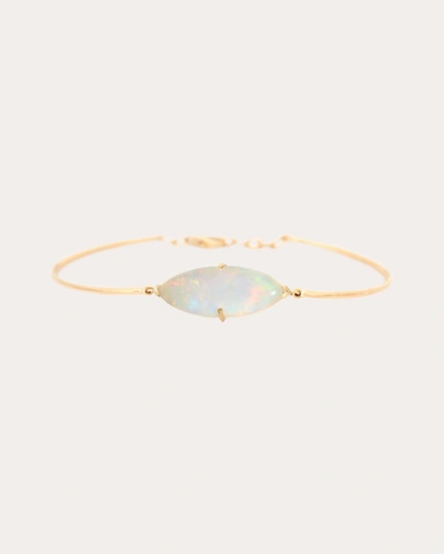 Shop Yi Collection Women's Opal Supreme Marquise Bracelet In White