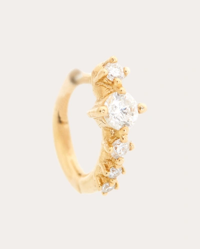 Shop Yi Collection Women's Diamond Stardust Hoop Earring In Gold