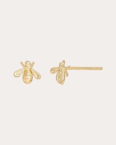Shop Zoe Lev Women's Bee Stud Earrings In Gold