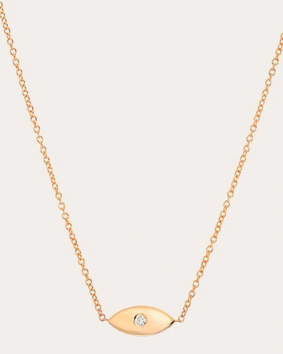 Shop Zoe Lev Women's Diamond Evil Eye Pendant Necklace In Gold