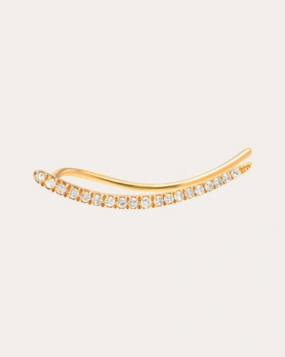 Shop Zoe Lev Women's Diamond Ear Crawler In Gold