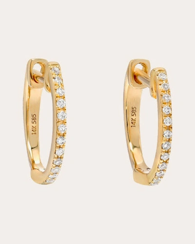 Zoe Lev Women's 14k Gold Diamond Hoop Earrings In Gold
