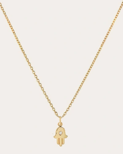 Zoe Lev Diamond Hamsa Pendant Necklace | Diamonds/yellow Gold In Gold