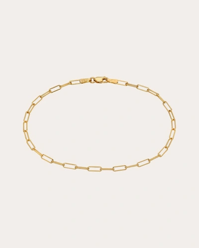 Shop Zoe Lev Women's Open-link Chain Anklet In Gold